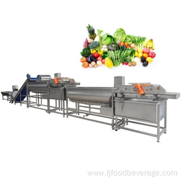 Fully automatic vegetable processing line